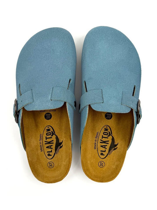 Afelpado Anatomical Leather Women's Slippers Blue