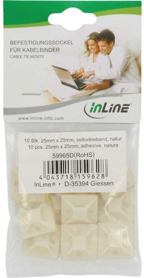 InLine Αυτοκόλλητα Δεματικών Λευκό 59965D 10τμχ