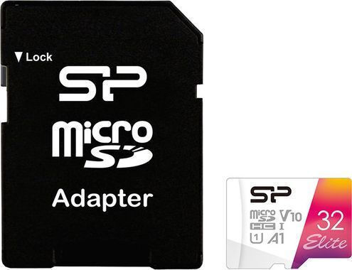 Silicon Power Elite SDHC 32GB U1 V10 A1 UHS-I 100MB/s με αντάπτορα