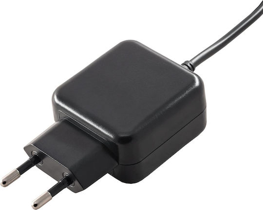 Akyga Зарядно с вграден кабел micro USB 15W Черен (AK-TB-15)