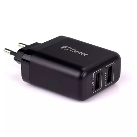 Fantec Φορτιστής Χωρίς Καλώδιο 24W Μαύρος (Sc-a224)