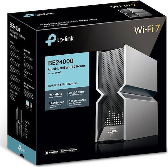 TP-LINK Archer BE900 v1 Ασύρματο Router Wi‑Fi 7 με 6 Θύρες