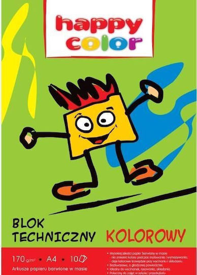 Happy Color Χαρτί Εκτύπωσης A4 10 φύλλα Πολύχρωμο