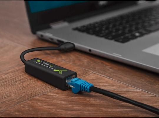 Techly IDATA USB-ETGIGA3T2 Αντάπτορας Δικτύου USB με Ενσύρματη Σύνδεση Gigabit Ethernet