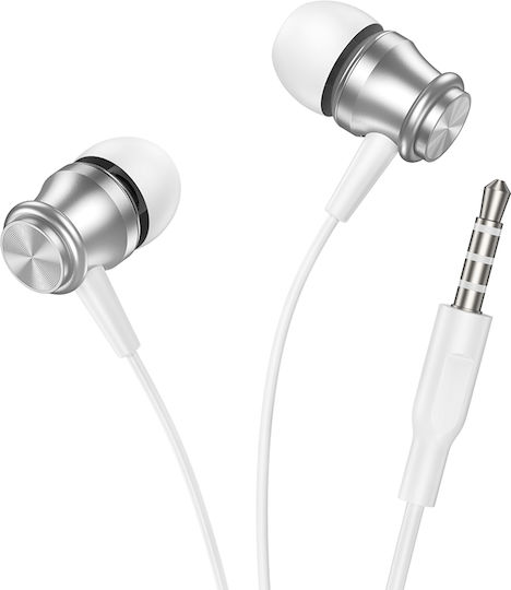 Borofone BM75 In-Ear Freihändig Kopfhörer mit Stecker 3.5mm Weiß