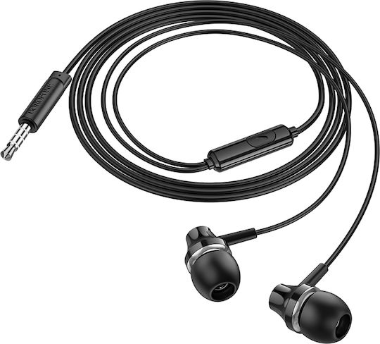 Borofone BM74 In-Ear Freihändig Kopfhörer mit Stecker 3.5mm Schwarz