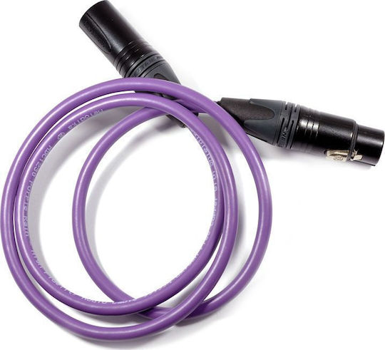 Melodika XLR male to XLR female 2.5m Cable Purple