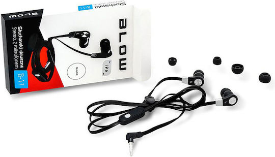 Blow B-11 In-ear Handsfree με Βύσμα 3.5mm Μαύρο