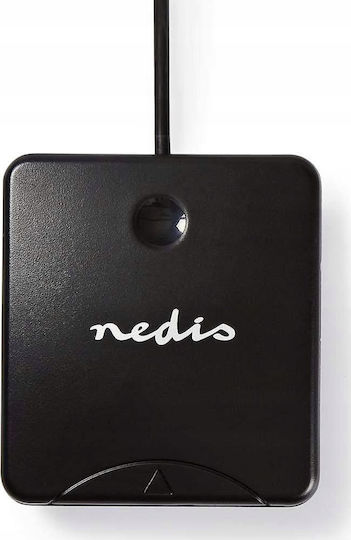 Nedis Smart Card Reader Crdru2sm1bk Smart Card Id-1 Eid Standard Biometric Chips Usb 2.0 Black