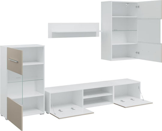 Wohnzimmer TV-Einheit Grey mit Beleuchtung