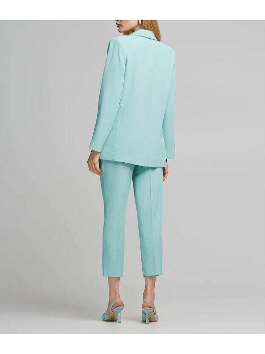 Lynne Women's Crepe Double Breasted Blazer Green