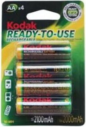 Kodak Rechargeable Battery AA Ni-MH 2000mAh 1.2V 4pcs