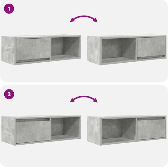 Vidaxl ТВ мебели 2 броя 80x31x25.5 см инженерно дърво сиви