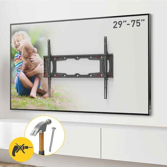 Barkan ND400.B Стойка за телевизор Стенен до 75" и 43кг Черен