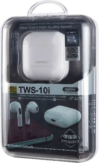 Remax TWS-10 Earbud Bluetooth Handsfree Earphones with Charging Case White