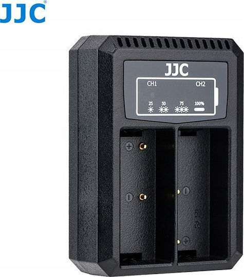 JJC Double Battery Charger Compatible with Olympus