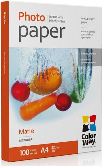 Photo Paper Pm220100a4 White 220 G/m² A4 Matte