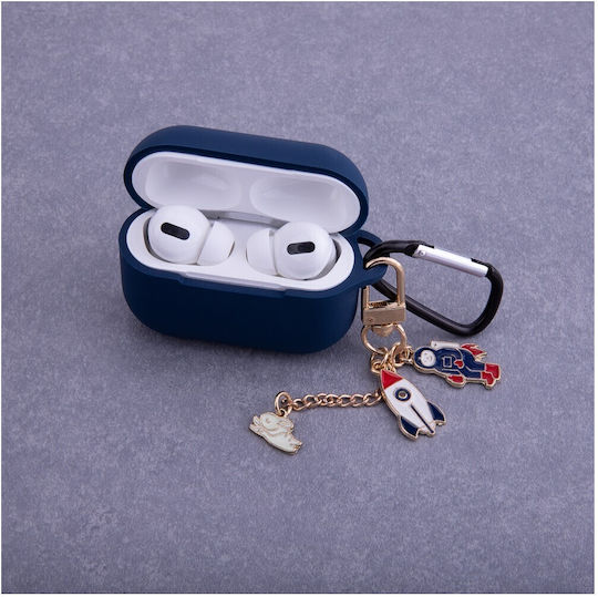 TelForceOne Pendant Θήκη με Γάντζο Dark Blue για Apple AirPods 3