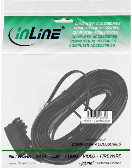 Telephone Cable Inline Tae-f German Rj11 6p4c Father Father 10m 18917