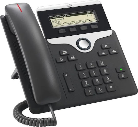 Cisco CP-7811-3PCC-K9= Ενσύρματο Τηλέφωνο IP Μαύρο