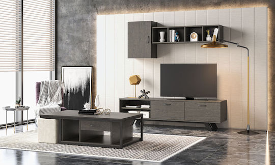 Wohnzimmer-Einheit Nr. 44 180×44,5×50 Farboptionen Dunkle Eiche