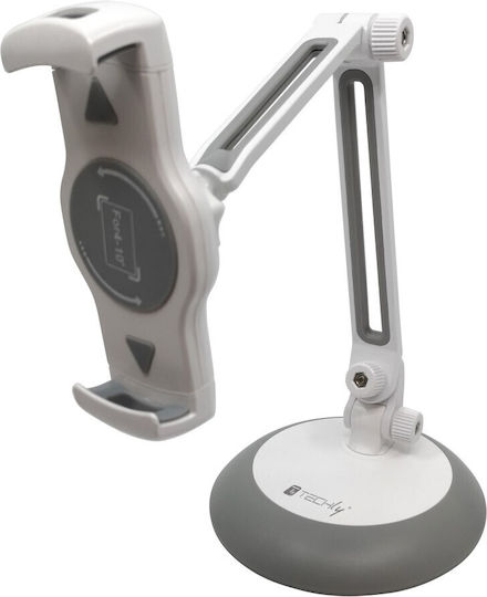 Techly Desk Stand for Mobile in White color ICA-TBL165