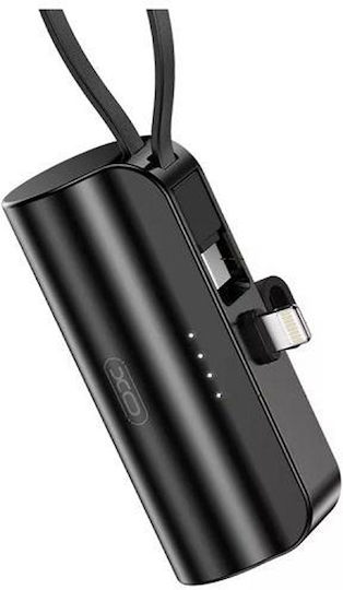 XO PB304 Power Bank 5000mAh Μαύρο