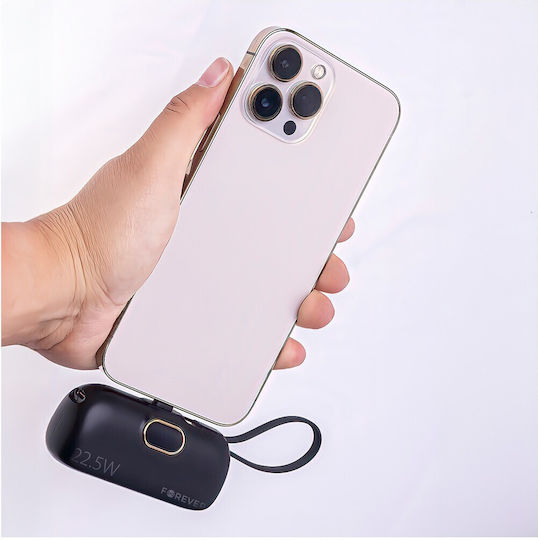 Forever MTB-100 USB-C Power Bank 5000mAh 22.5W Black