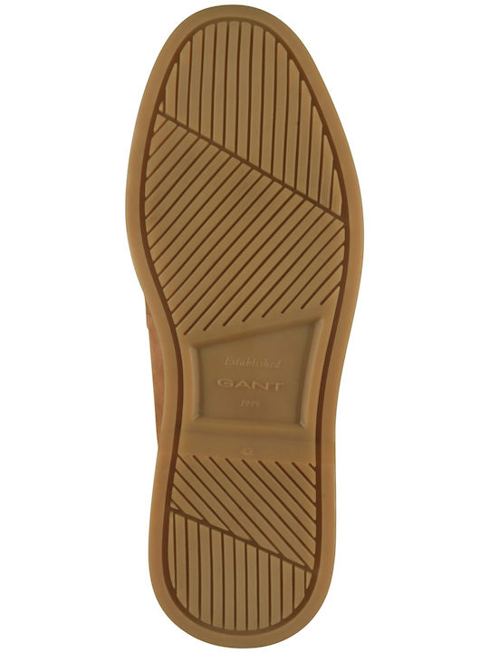 Boery Δερμάτινα Ανδρικά Loafers σε Καφέ Χρώμα