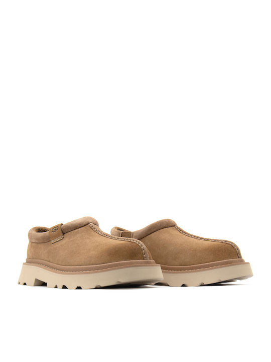 Tasman Men's Leather Slippers Green
