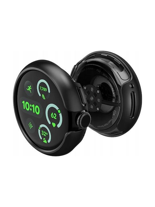 Spigen Thin Fit Πλαστική Θήκη σε Μαύρο χρώμα για Google Pixel Watch 3, 2, 1 Spigen Thin Fit Πλαστική Θήκη σε Μαύρο χρώμα για Google Pixel Watch 3, 2, 1