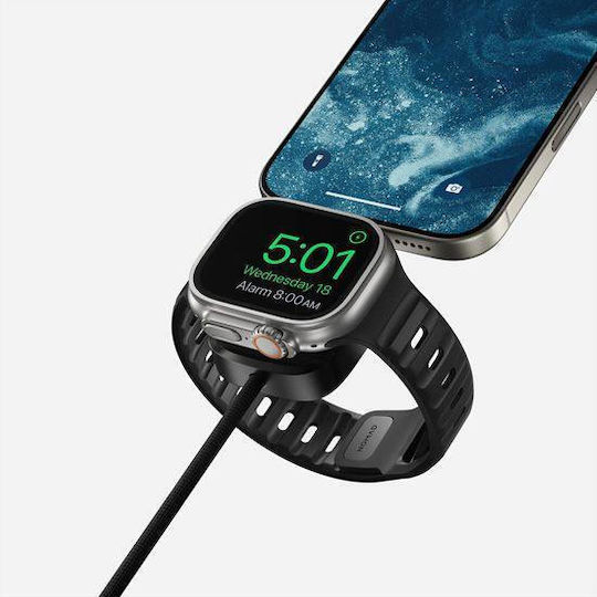 Nomad Kevlar Φορτιστής για Apple Watch Μαύρος