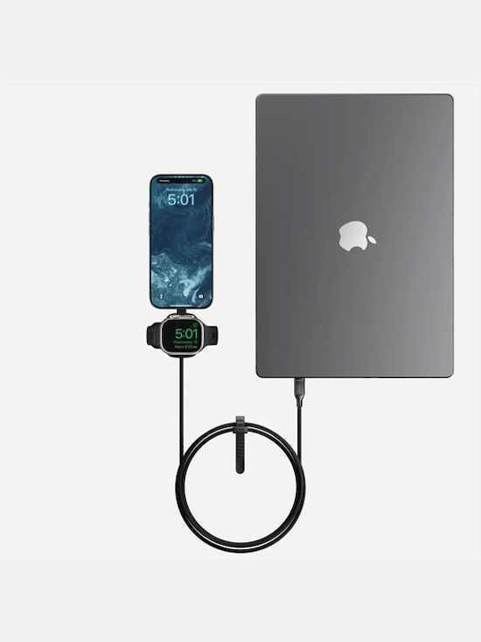 Nomad Kevlar Wearable Charger Apple Watch Blackς