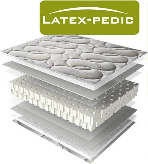 Extra Strom Matratzentopper Latex Pedic Halb-Doppel Latex mit Gummibändern 120x190x5cm