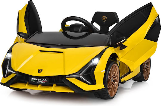 Kinder Auto Einsitzer mit Fernbedienung 12 Volt Gelb