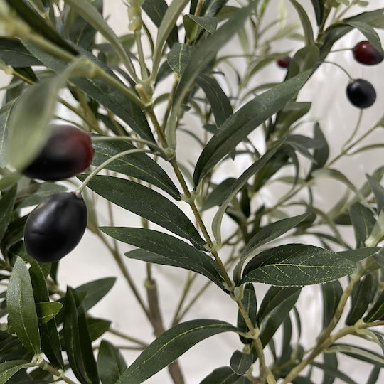 Künstlicher Olivenbaum H0,95m mit schwarzen Früchten im Topf Ø15cm Künstlicher Olivenbaum H0,95m mit schwarzen Früchten im Topf Ø15cm