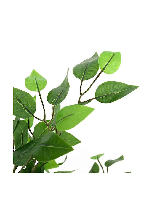 Künstliche Pflanze im Topf Ficus Lyrata Grün 120cm vidaXL