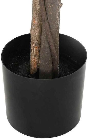 Изкуствено растение в саксия Ficus Lyrata Green 200см vidaXL