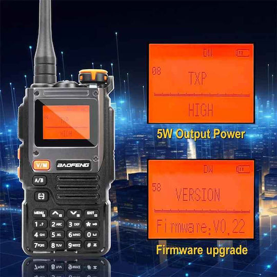 Baofeng UV-K61 Pro Walkie Talkie με Μονόχρωμη Οθόνη