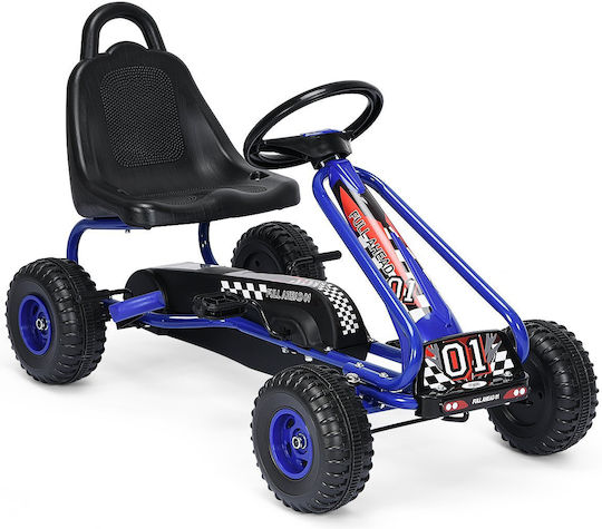 Go Kart Μονοθέσιο με Πετάλι Μπλε για 3+ Ετών