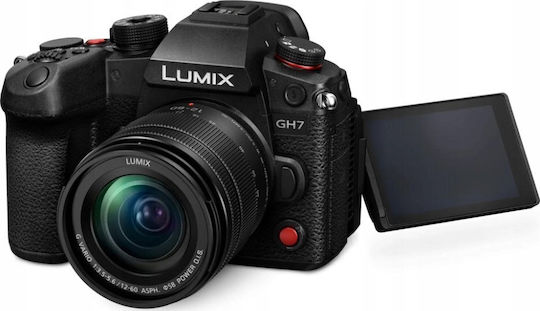 Panasonic Lumix Gh7 Mirrorless Camera Kit (G Vario 12-60mm F3.5-5.6 Asph. Power OIS) Black
