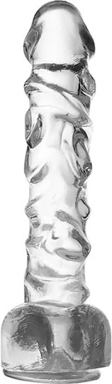 SMD CrystalVein Ρεαλιστικό Dildo με Όρχεις και Βεντούζα Διάφανο 25.5cm