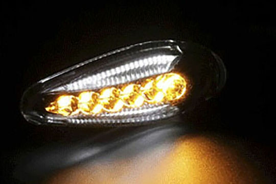 Косо чифт предни LED мигачи He045201 прозрачен обектив 1 бр