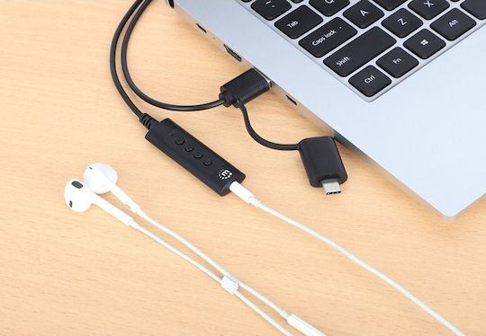 Manhattan External USB-C 2.0 Sound Card (153560)