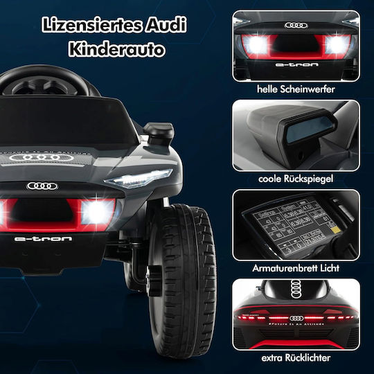 Kinder Auto Einsitzer mit Fernbedienung Audi 12 Volt Gray