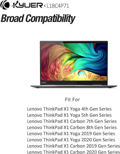 K KYUER Съвместима Батерия за Lenovo ThinkPad X1 Carbon 2019/2020 20QD00KNAT 20QD00L2PG 20QD00LKIU 20QD00LQIW 20QD00MAZA с 3324mAh