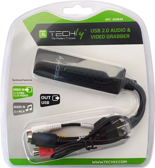 Techly I-USB-VIDEO-700TY Video Capture για Laptop / PC και σύνδεση USB-A