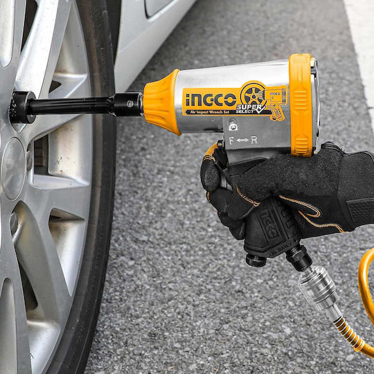 Ingco AIW12312 Въздушен Ключ 1/2" с Максимален Въртящ Момент 31.81kgm