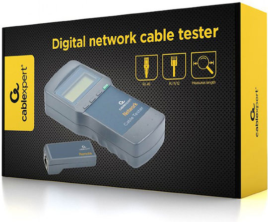 Gembird NCT-3 Tester Καλωδίων Δικτύου RJ45 / RJ11 Ψηφιακό