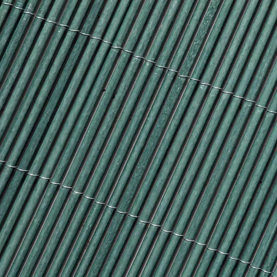 Showood Bambuszaun Kunststoff mit Ganzes Schilf 1.5x3m